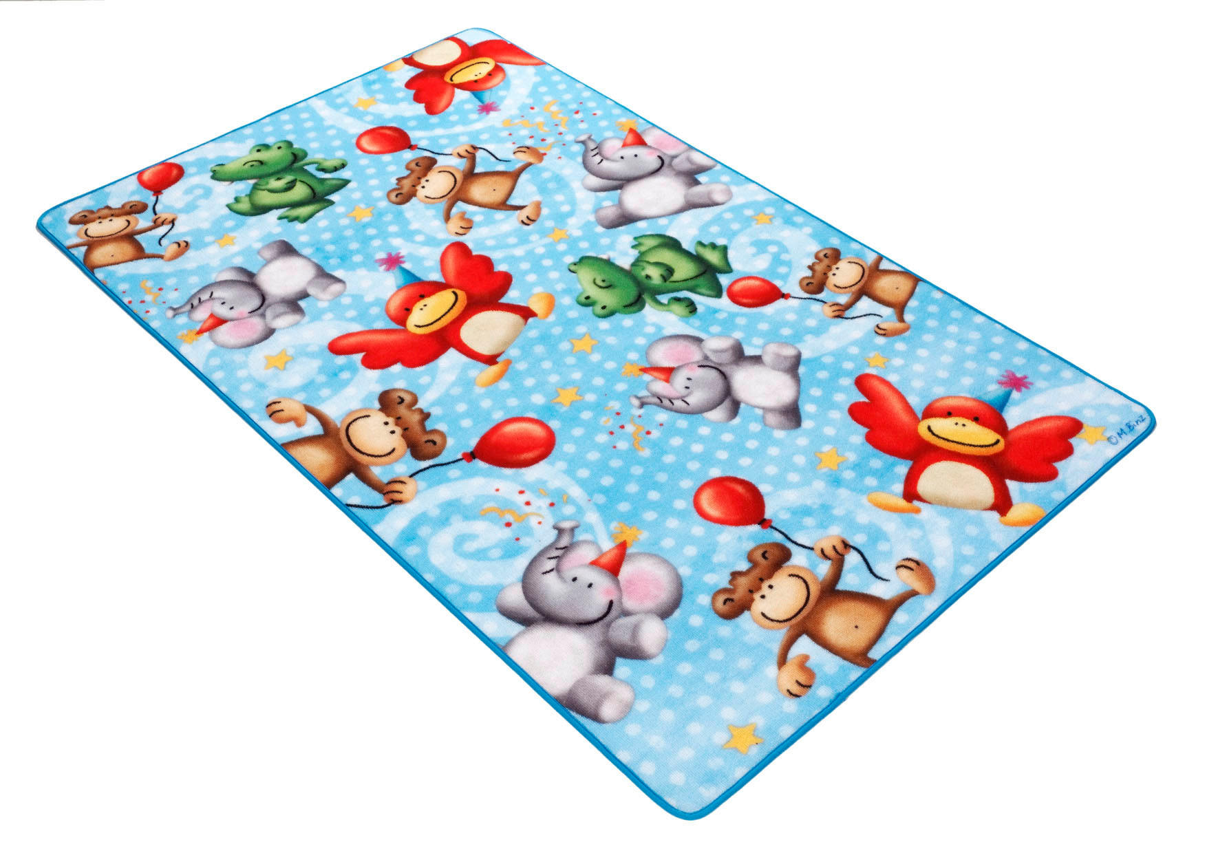 KINDERTEPPICH 67/125 cm Lovely Kids  - Multicolor/Hellblau, Trend, Kunststoff/Textil (67/125cm) - Ben'n'jen