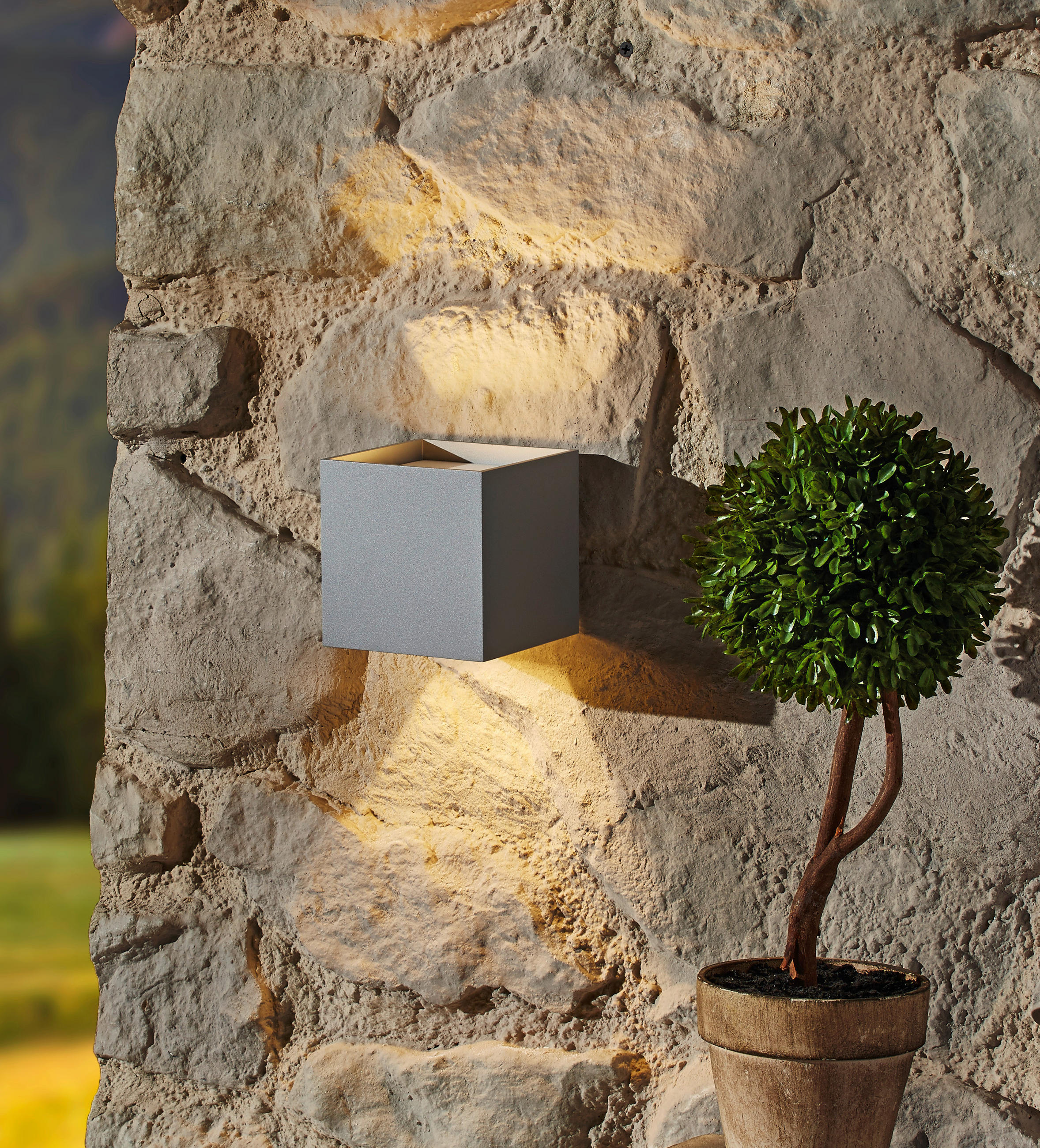 LED-AUßENLEUCHTE Siri 10/10/10 cm - Basics, Metall (10/10/10cm) - Helestra