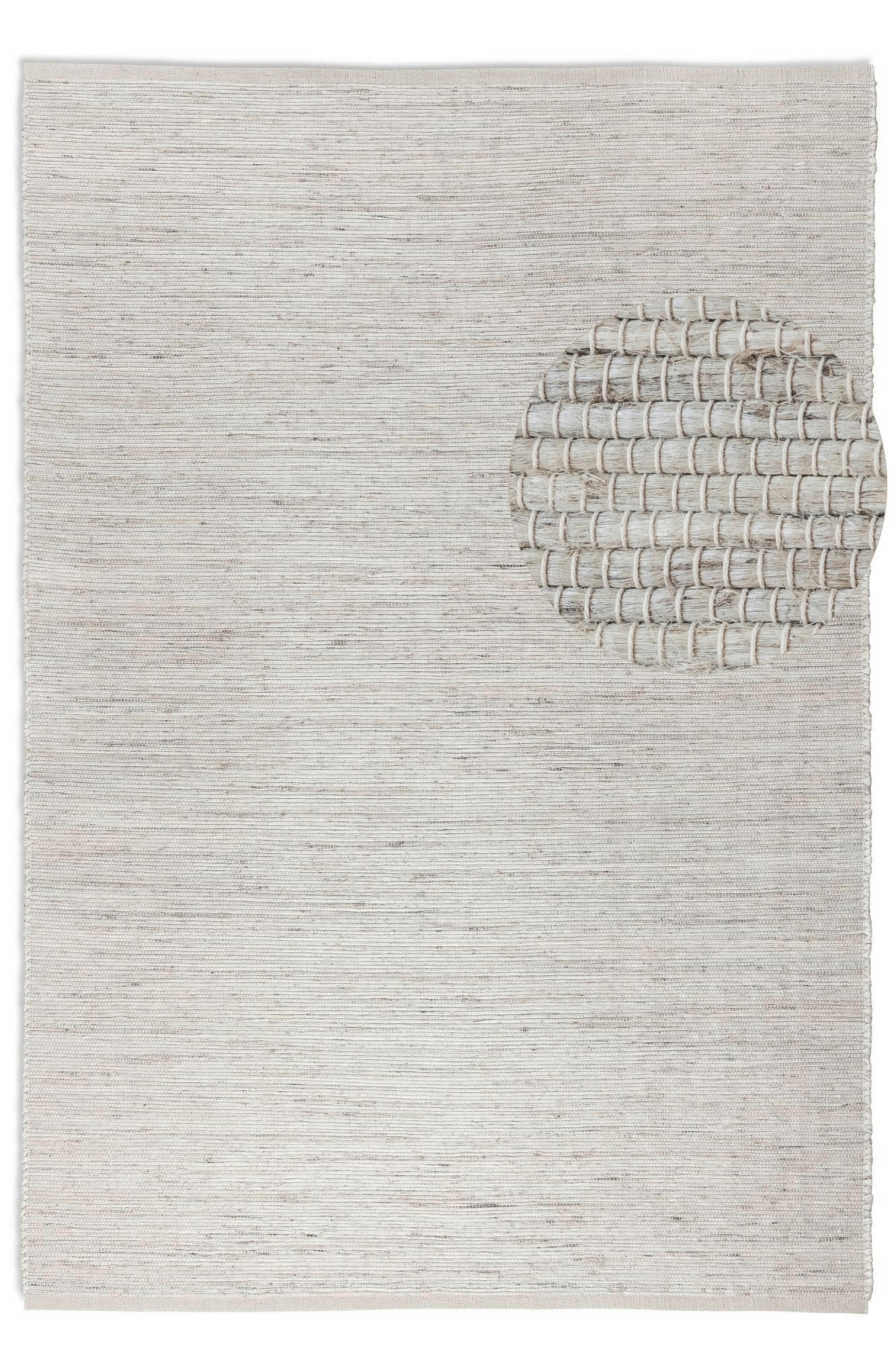 JUTETEPPICH 120/170 cm Handloom 1.0 Elfenbein rechteckig  - Elfenbein, Basics, Textil (120/170cm) - Hanse Home
