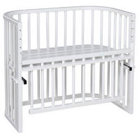 BEISTELLBETT MAXI COMFORT PLUS 96/56,5/79 cm  - Weiß, Basics, Holz (96/56,5/79cm) - Babybay
