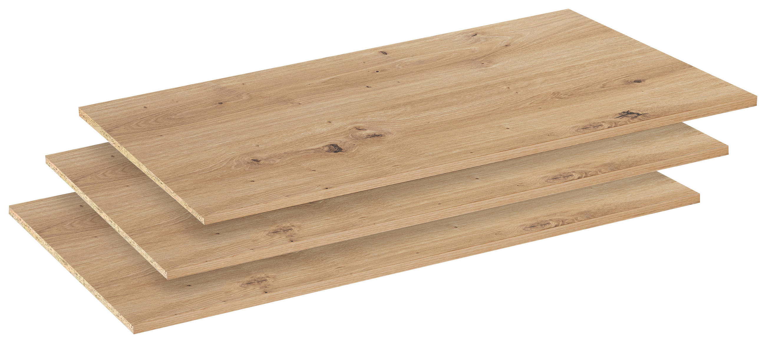 EINLEGEBODENSET 105/1,6/51 cm Eiche Artisan  - Eiche Artisan, Holzwerkstoff (105/1,6/51cm) - Carryhome