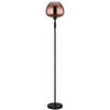 STEHLEUCHTE 29/165 cm    - Klar/Chromfarben, Basics, Glas/Metall (29/165cm) - Globo