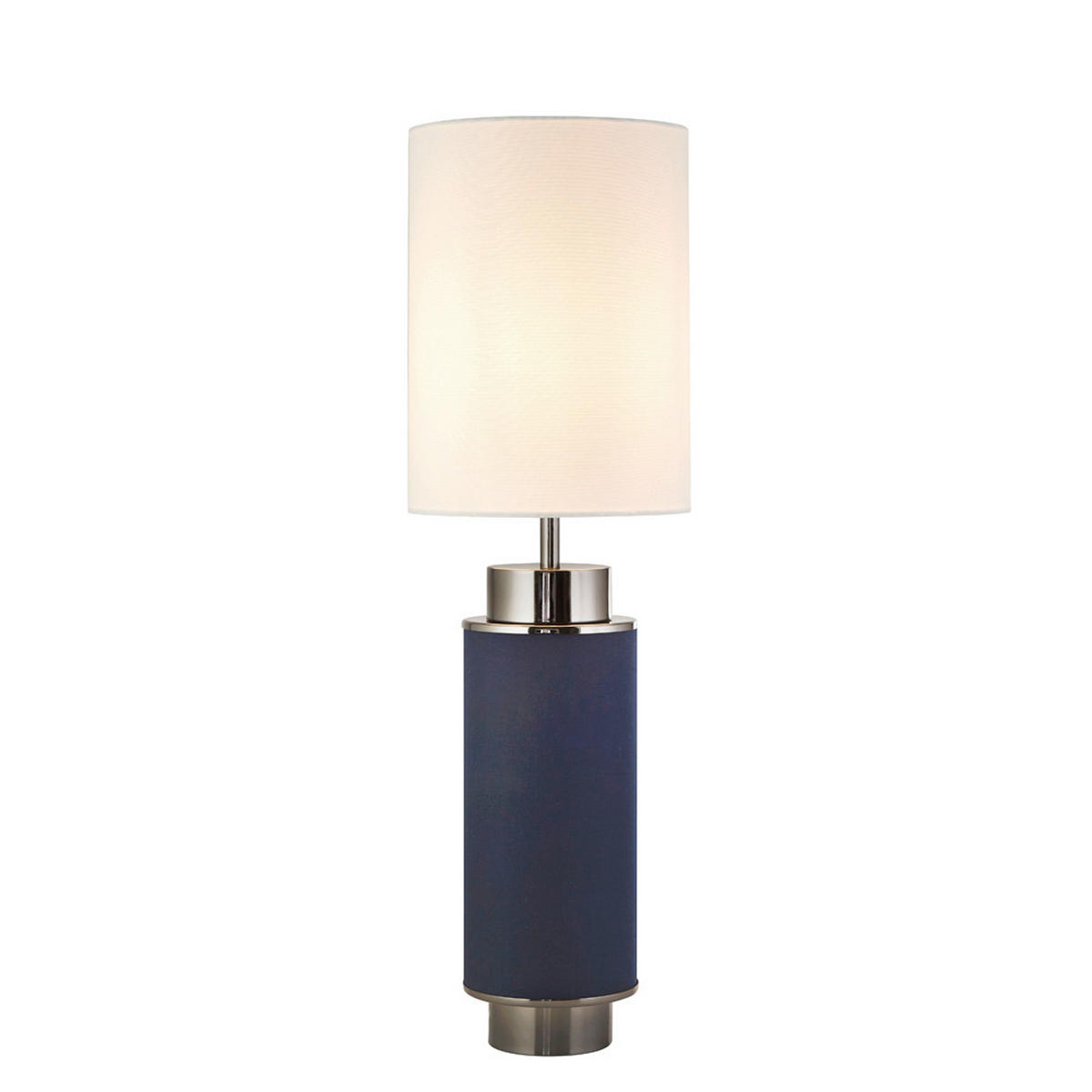 BORDSLAMPA Flask 22/22/72 cm   - vit/nickelfärgad, Lifestyle, metall/textil (22/22/72cm)