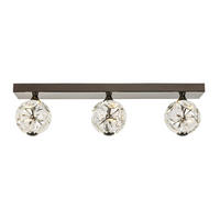 LED MENNYEZETI LÁMPA - krómszínű, Trend, Üveg/fém (76cm) - Ambiente