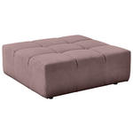 HOCKER in Textil Altrosa  - Schwarz/Altrosa, Design, Kunststoff/Textil (107/39/107cm) - Hom`in