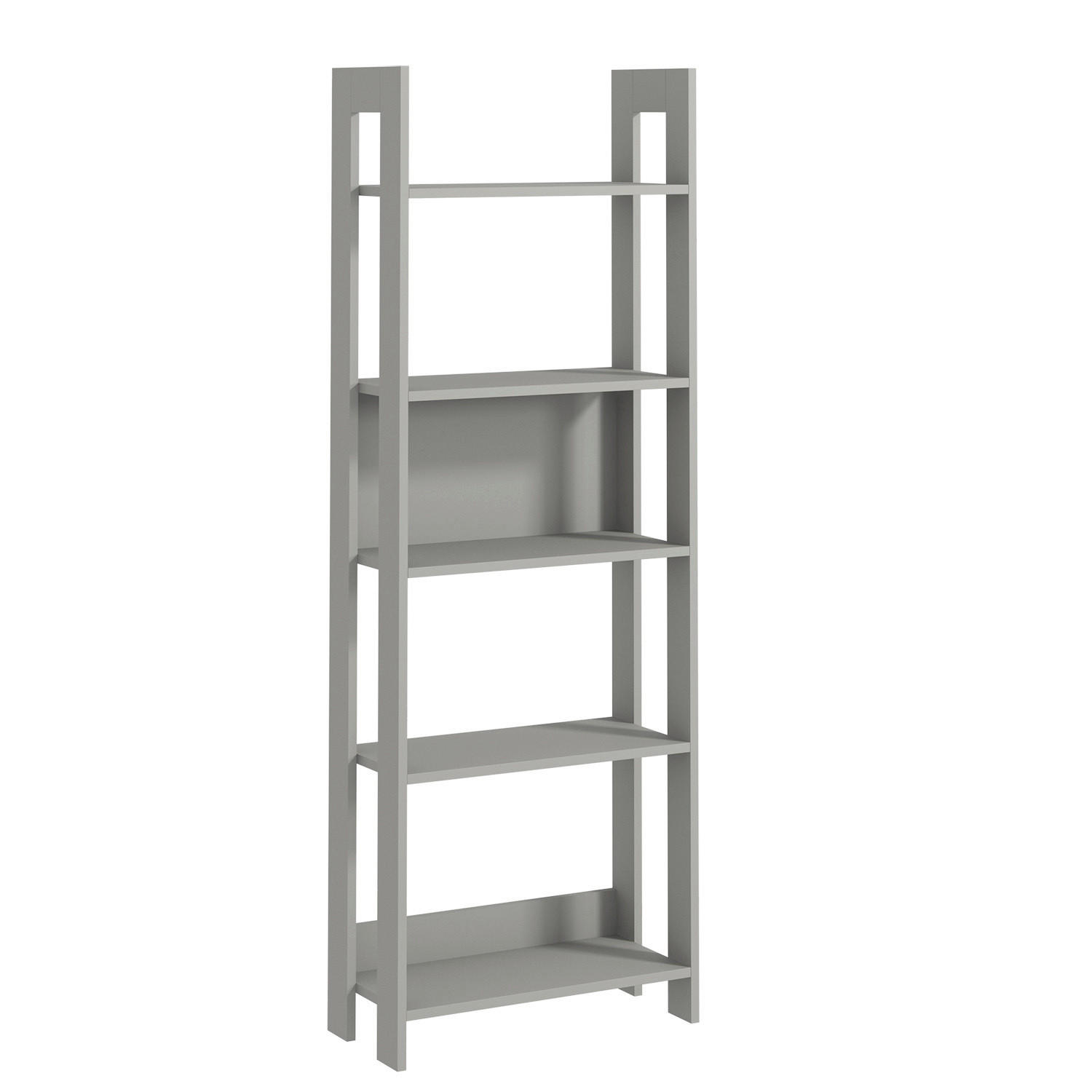 Livetastic Regal Country Bücherregal Grau 64x180x30 cm