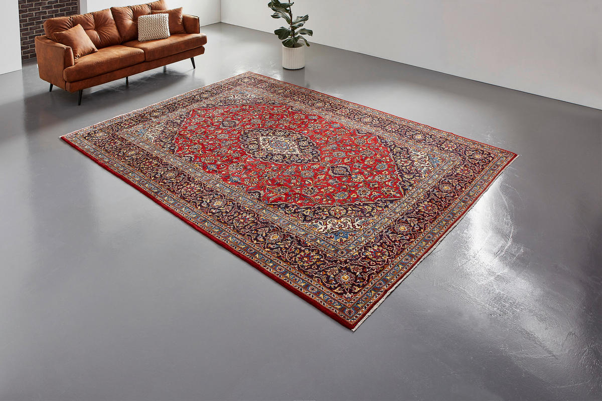 Wollteppich  višebojna     - višebojna, Osnovno, tekstil (200/300cm) - Cazaris