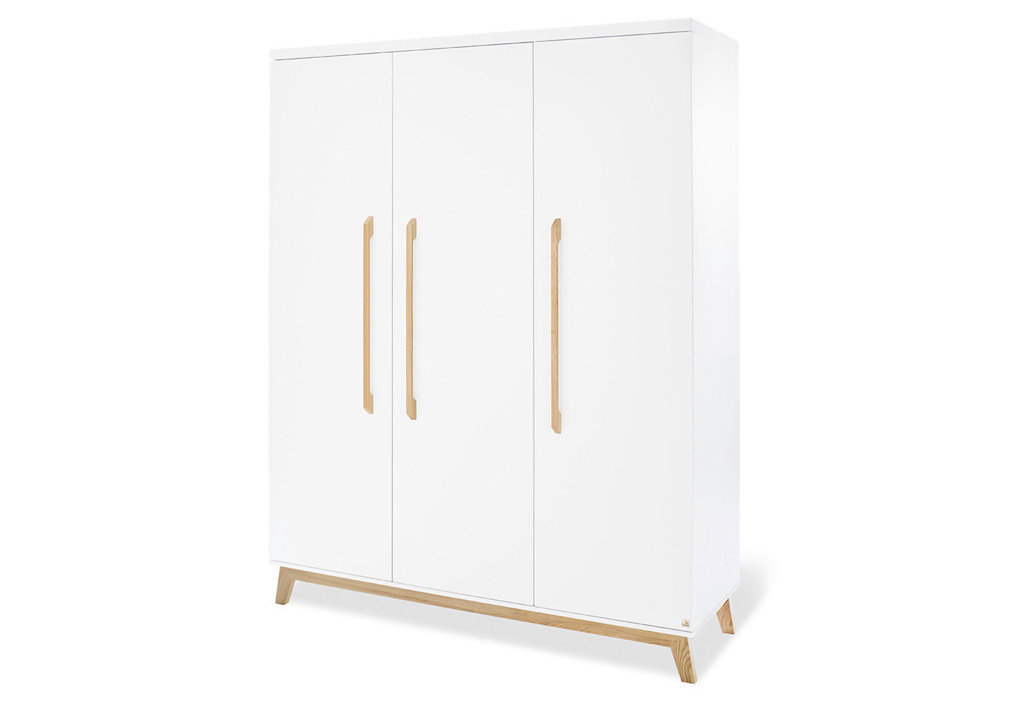 BABYKLEIDERSCHRANK PINOLINO RIVA  - Naturfarben/Weiß, Design, Holz (150/193/58cm) - Pinolino