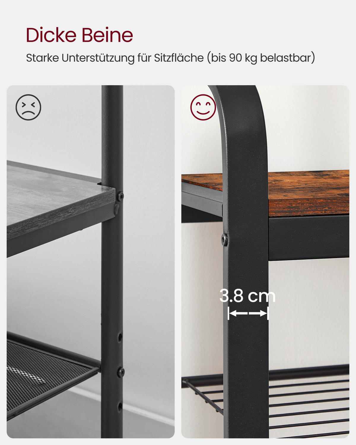 ŠATNA, 84/183/33,7 cm - černá/hnědá, Trend, kov/kompozitní dřevo (84/183/33,7cm) - Boxxx