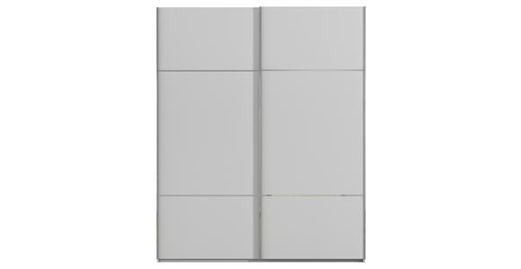 SCHWEBETÜRENSCHRANK 162/223/68 cm 2-türig Grau - Chromfarben/Grau, KONVENTIONELL, Holzwerkstoff/Metall (162/223/68cm) - Novel