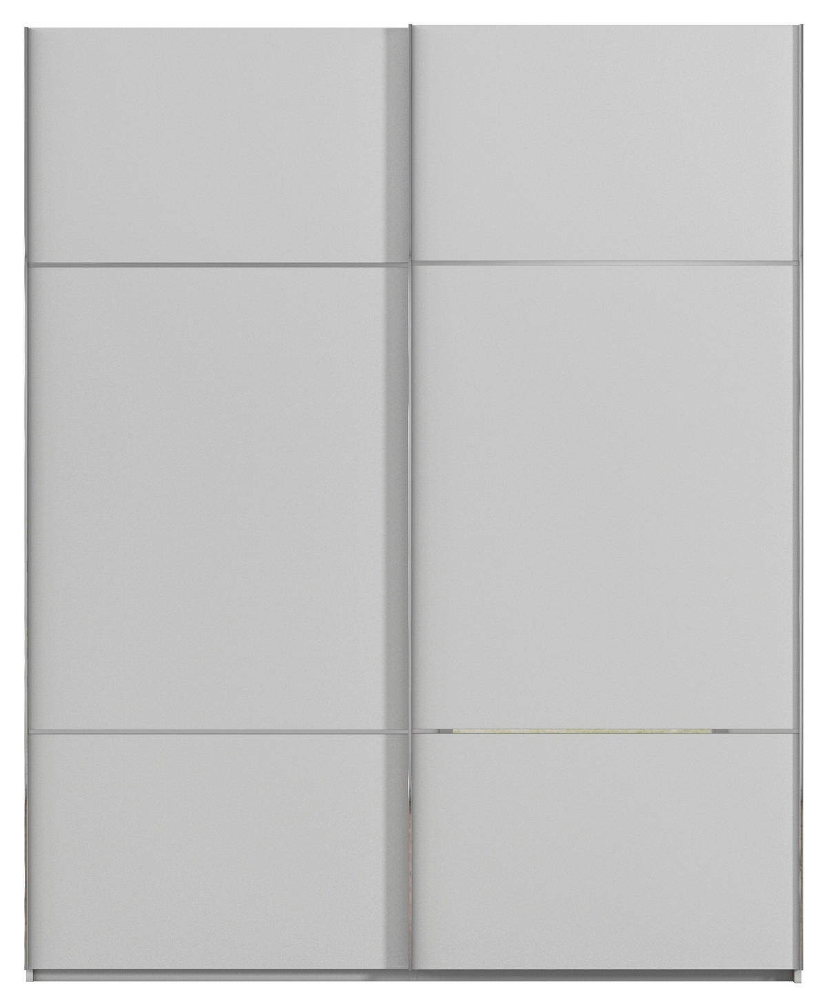 SCHWEBETÜRENSCHRANK in Grau  - Chromfarben/Grau, Konventionell, Holzwerkstoff/Metall (162/223/68cm) - Novel
