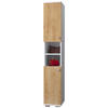 SCHUHSCHRANK Weiß, Honigeiche  - Honigeiche/Anthrazit, MODERN, Holzwerkstoff/Kunststoff (30/178/33cm) - MID.YOU