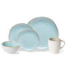 KOMBISERVICE Creme, Pastellblau EIVISSA 30-teilig 6 Personen  - Pastellblau/Creme, Basics, Keramik - Costa Nova