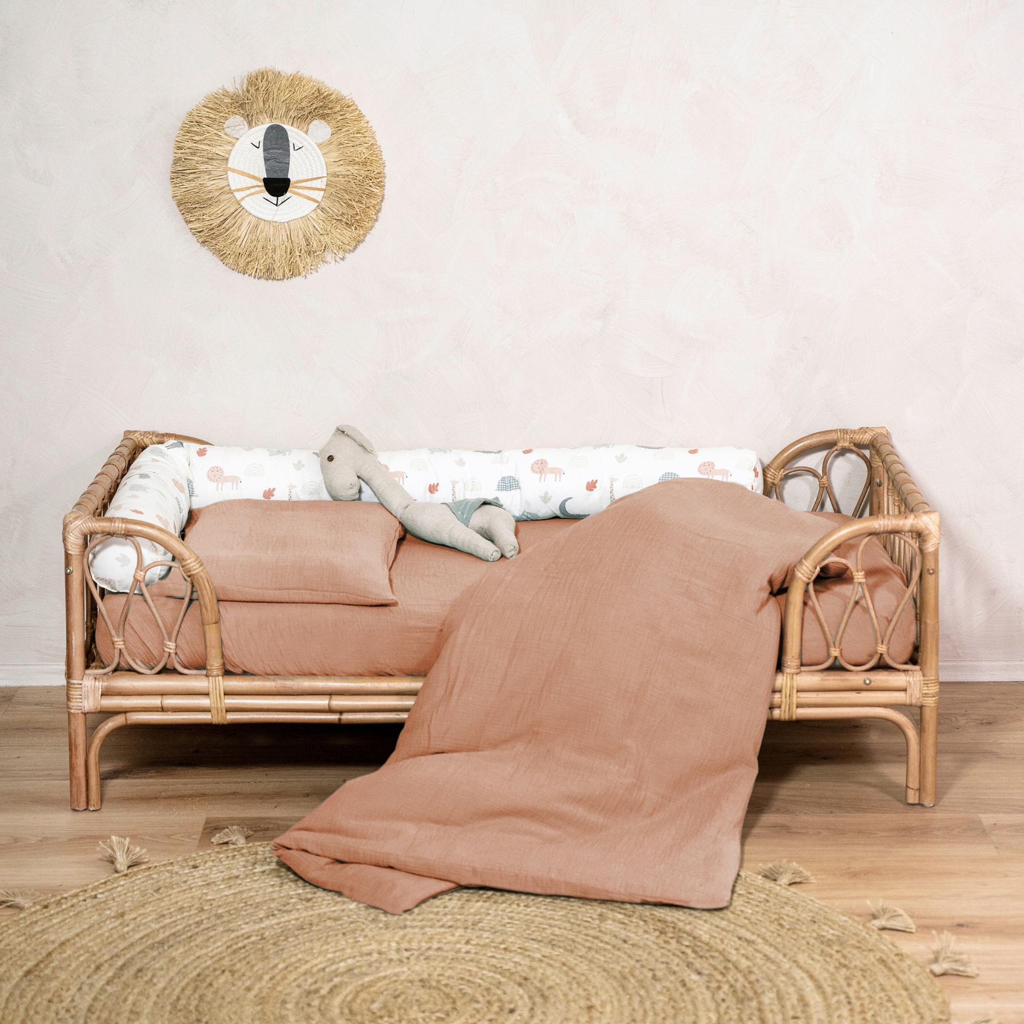 BABYBETTWÄSCHE 100/40/135/60 cm  - Koralle, Basics, Textil (100/40/135/60cm) - Zöllner