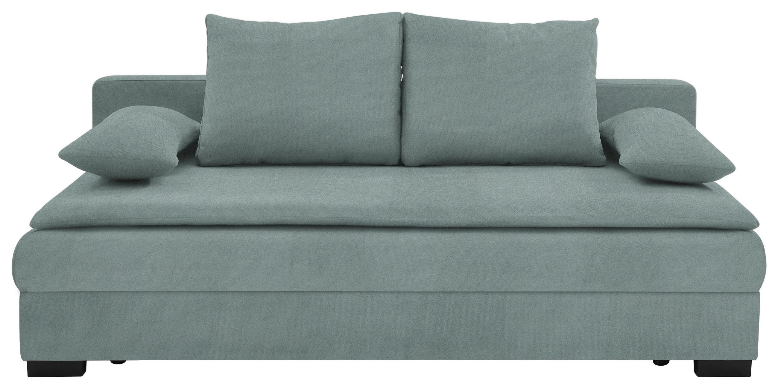 KANAPÉÁGY szürke  - fekete/szürke, Konventionell, műanyag/textil (207/94/90cm) - Venda