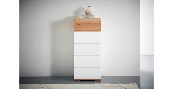 KOMMODE in 50/118/40 cm - Eichefarben/Weiß, KONVENTIONELL, Holz/Holzwerkstoff (50/118/40cm) - Novel