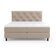 BOXBETT 180/200 cm  in Beige  - Beige/Schwarz, Design, Holz/Holzwerkstoff (180/200cm) - Esposa