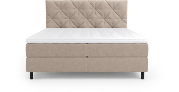 BOXBETT 180/200 cm  in Beige  - Beige/Schwarz, Design, Holz/Holzwerkstoff (180/200cm) - Esposa