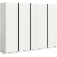 ORMAR S KLASIČNIM VRATIMA     - bijela/crna, Moderno, drvni materijal (230/183/53cm) - MID.YOU