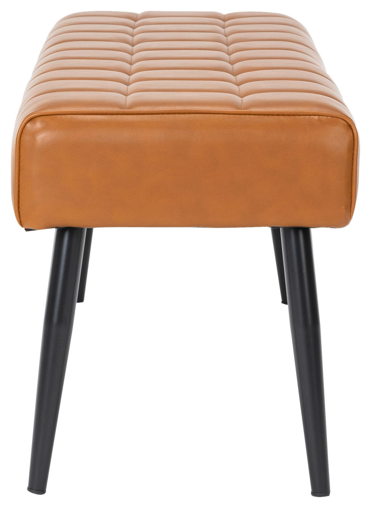 KLOP, kovina, tekstil črna, barve konjaka  - črna/barve konjaka, Trend, kovina/tekstil (113/45/38cm) - Xora
