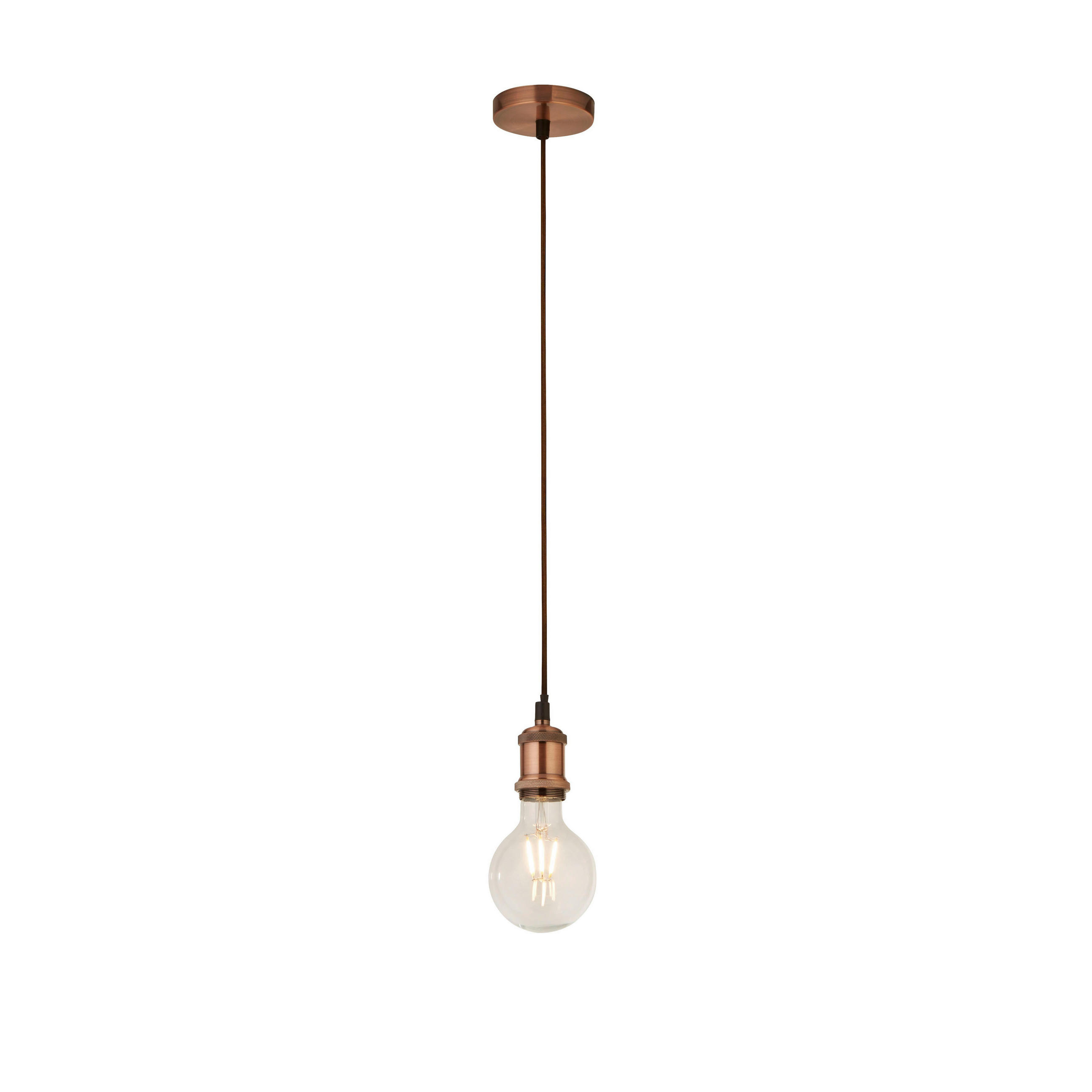 PENDELLEUCHTE 9,8/300 cm  - Kupferfarben, KONVENTIONELL, Metall (9,8/300cm)