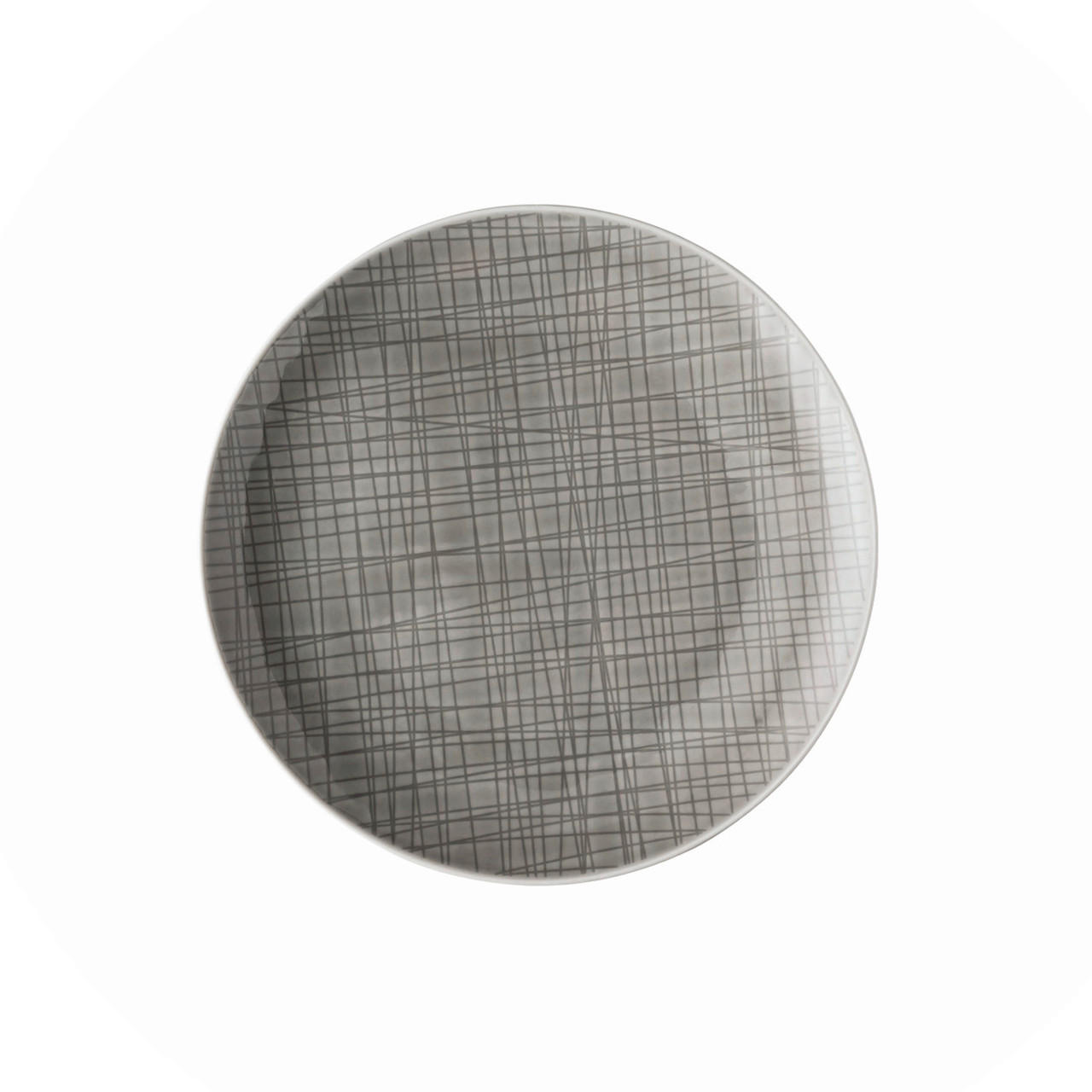 FRÜHSTÜCKSTELLER Grau 21 cm Mesh - Grau, KONVENTIONELL, Keramik (21cm) - Rosenthal