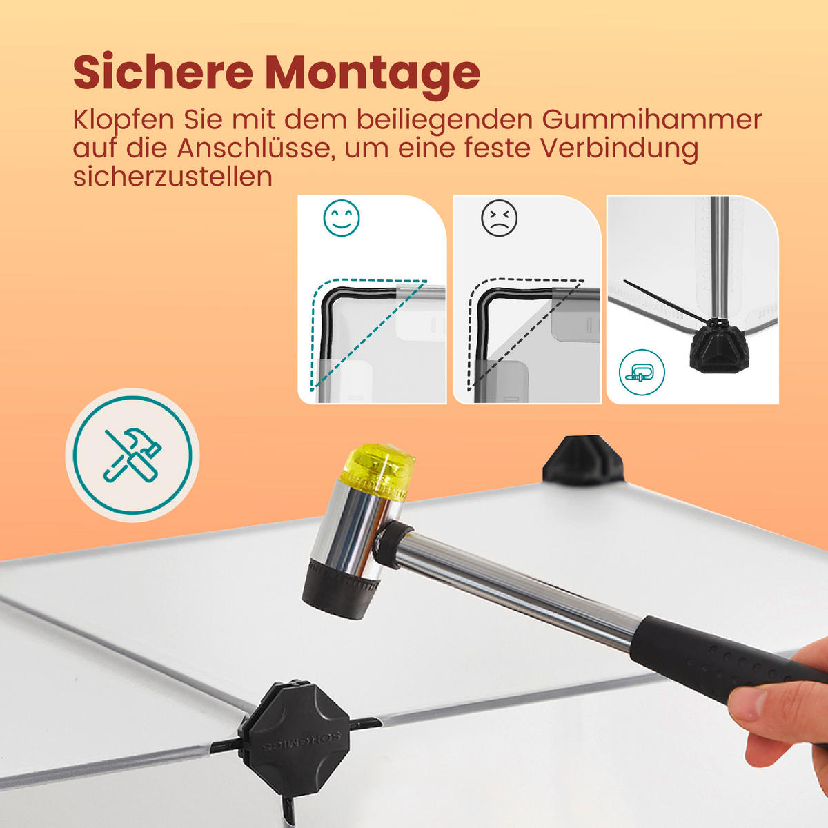 HEIMTIERGEHEGE - Weiß, Basics, Kunststoff (125/42/63cm)