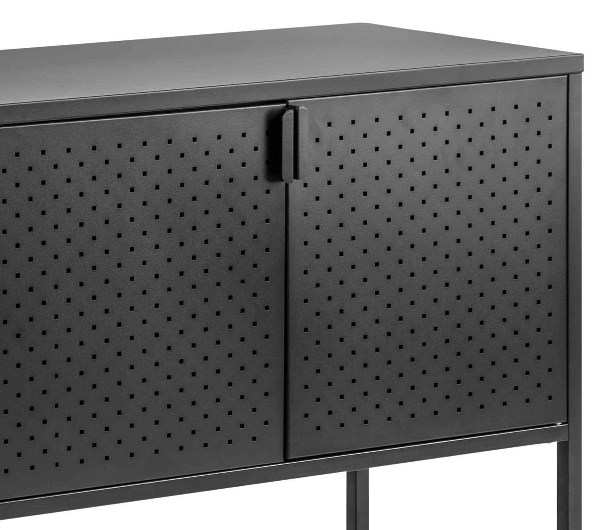 SIDEBOARD 120/80/40 cm  in Schwarz  - Schwarz, Trend, Metall (120/80/40cm) - MID.YOU
