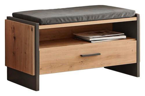 GARDEROBENBANK 87,1/47,9/41,3 cm  - Anthrazit/Schwarz, Trend, Holzwerkstoff/Kunststoff (87,1/47,9/41,3cm) - Hom`in