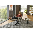 RELAXSESSEL in Leder Greige  - Greige/Schwarz, Design, Leder/Metall (76/110/86cm) - Dieter Knoll