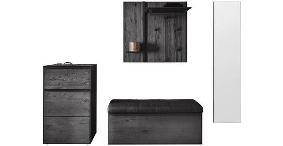 GARDEROBE  in 246/195/41 cm  - Anthrazit, Design, Glas/Holz (246/195/41cm) - Johann Jakob