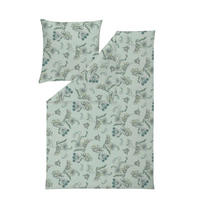 BETTWÄSCHE Atelier Makosatin 155/220 cm  - Salbeigrün, Design, Textil (155/220cm) - Estella