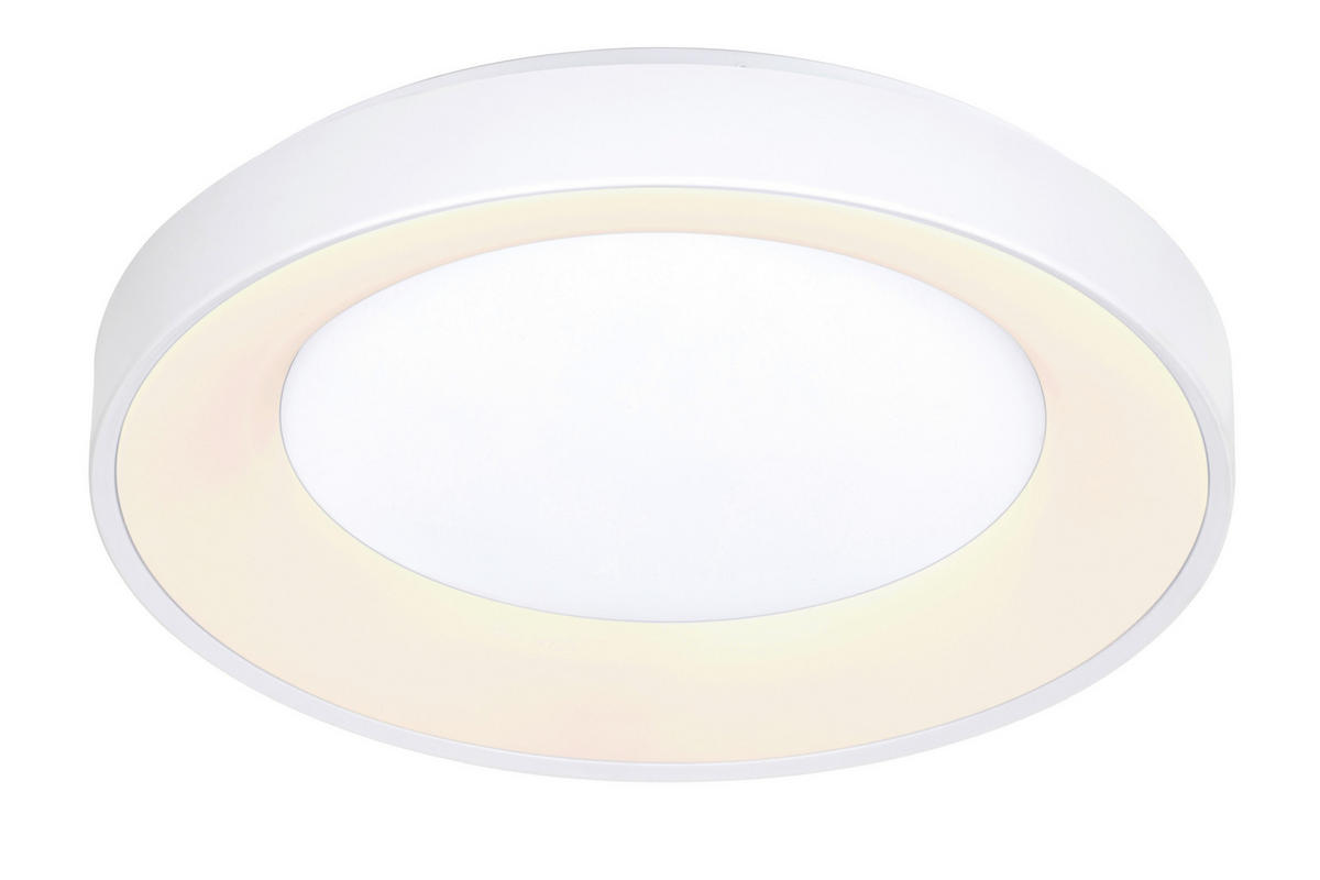 STROPNA LED-SVETILKA   40 W/4300 lm/2700-6500 K/220-240 V/ - bela, Basics, kovina/umetna masa (50/8,5cm) - Novel