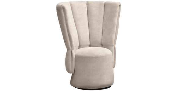 COCKTAILSESSEL - Beige/Schwarz, Design, Holz/Textil (92/113/70cm) - Belluti