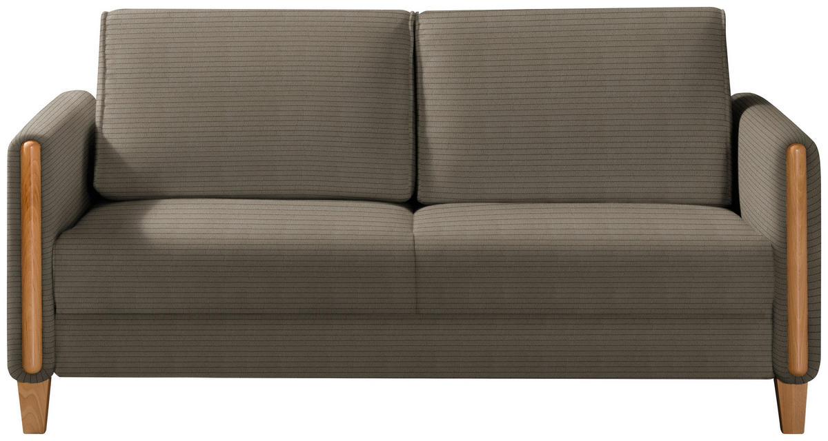 SCHLAFSOFA in Holz, Textil Braun, Buchefarben  - Buchefarben/Braun, Design, Holz/Textil (174/88/104cm) - Niels Andersson