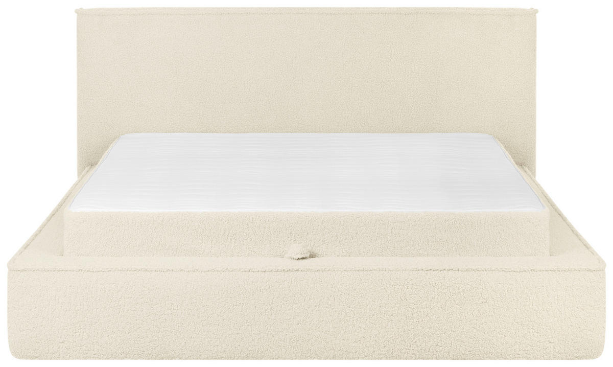 KONTINENTALSÄNG 160/200 cm  i beige  - beige/svart, Klassisk, trä/textil (160/200cm) - Visionight