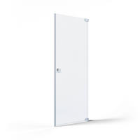 DUSCHTÜR Silberfarben  80/200 cm  - Silberfarben, MODERN, Glas/Metall (80/200cm) - Schöner Wohnen