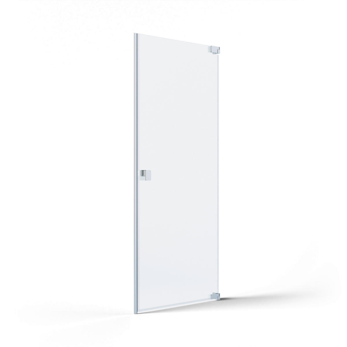 DUSCHTÜR Silberfarben  80/200 cm  - Silberfarben, MODERN, Glas/Metall (80/200cm) - Schöner Wohnen