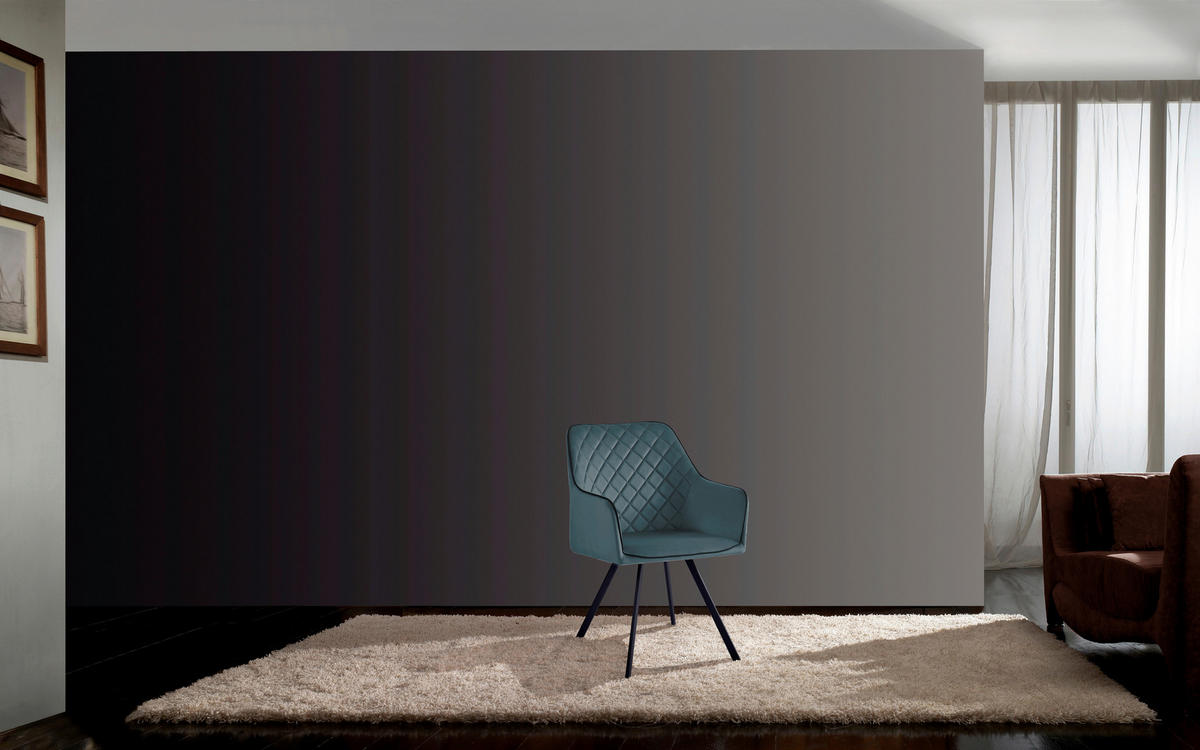 STOLIČKA S PODRÚČKAMI, zamat, zelená - sivá/zelená, Modern, kov/textil (58/85/64,5cm) - MID.YOU