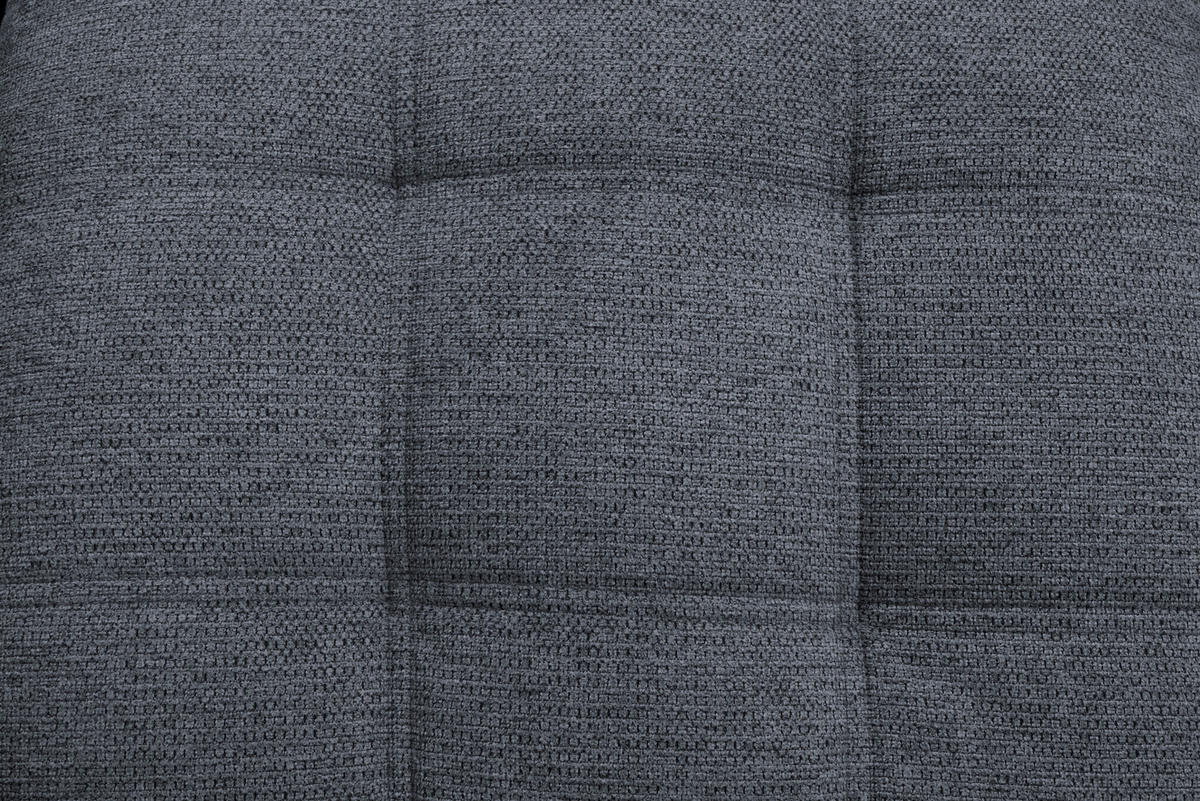 ECKSOFA Anthrazit Chenille  - Chromfarben/Anthrazit, KONVENTIONELL, Kunststoff/Textil (260/205cm) - Carryhome