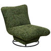 SESSEL in Webstoff Dunkelgrün  - Dunkelgrün/Schwarz, Konventionell, Textil/Metall (96/75/93cm) - MID.YOU