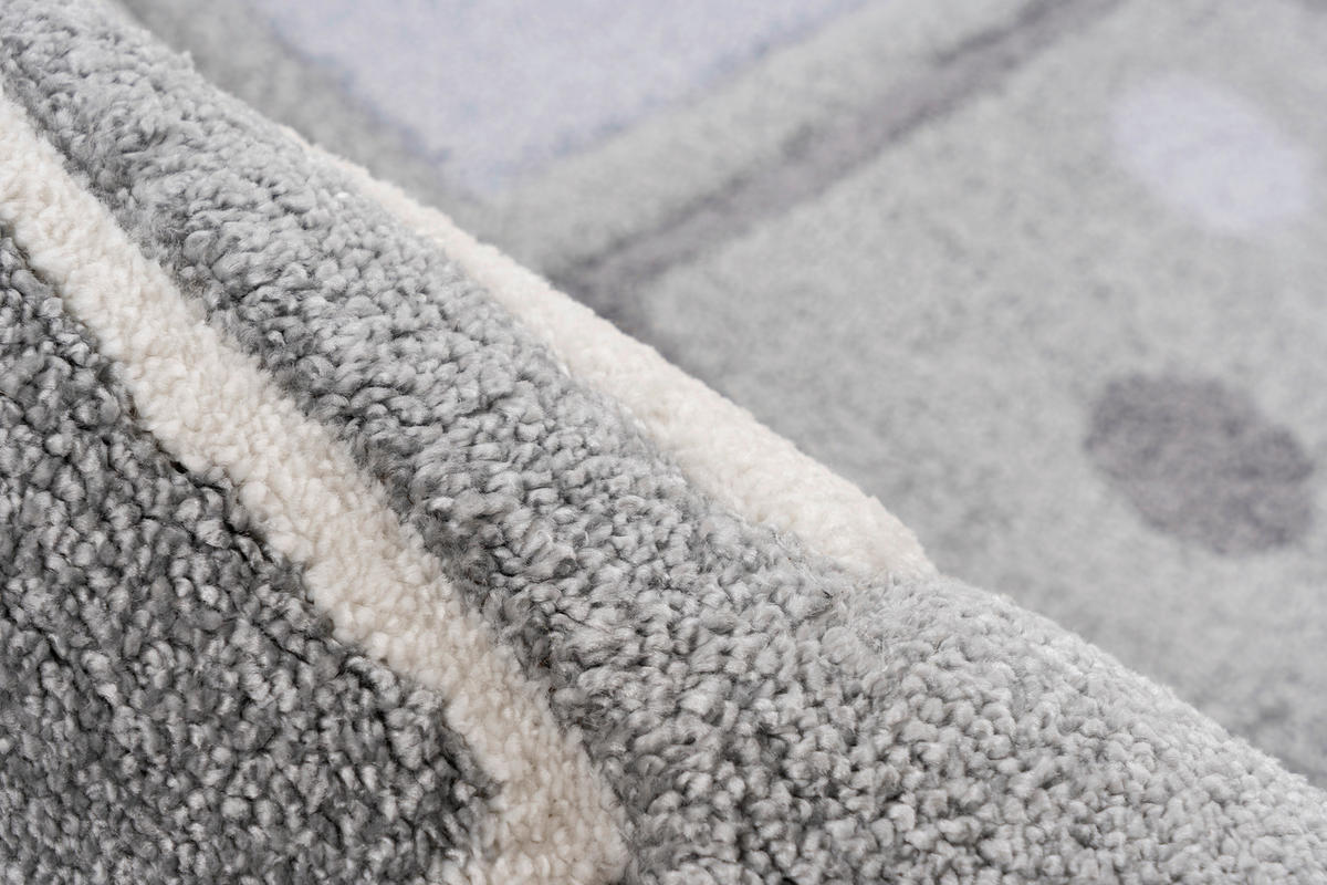 GYEREKSZŐNYEG - ezüst, Design, textil (120/170cm)