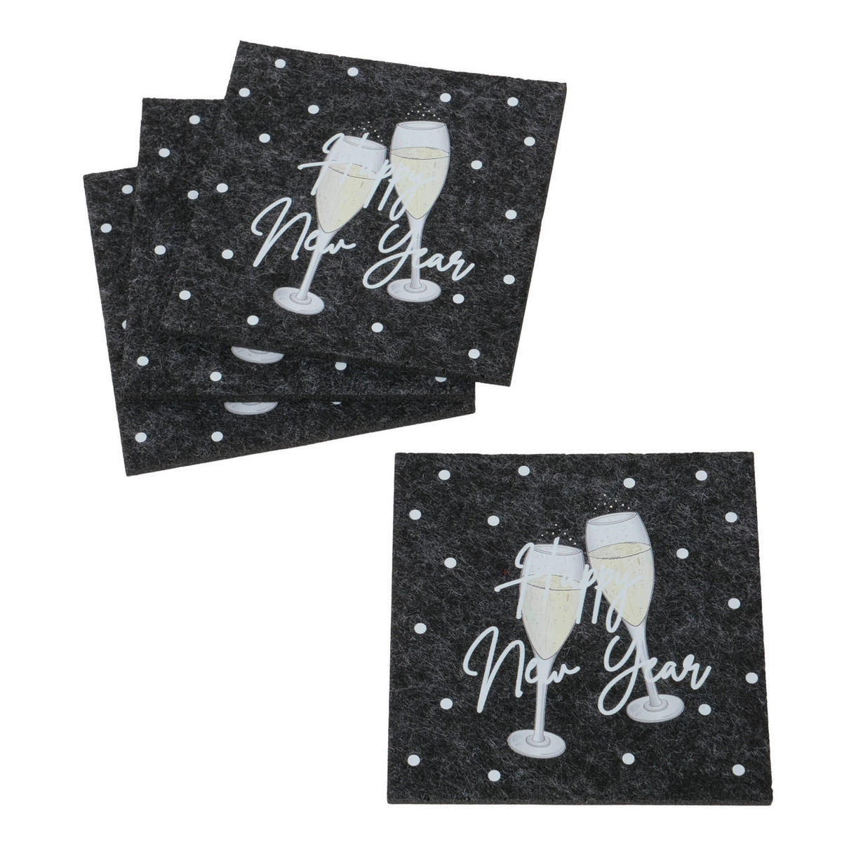 PODLOŽKA - čierna/biela, textil (10/10cm)