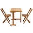 BALKONSET 3-teilig - Akaziefarben, Natur, Holz/Metall (100/60/75cm) - Ambia Garden BALKONSET 3-teilig - Akaziefarben, Natur, Holz/Metall (100/60/75cm) - Ambia Garden