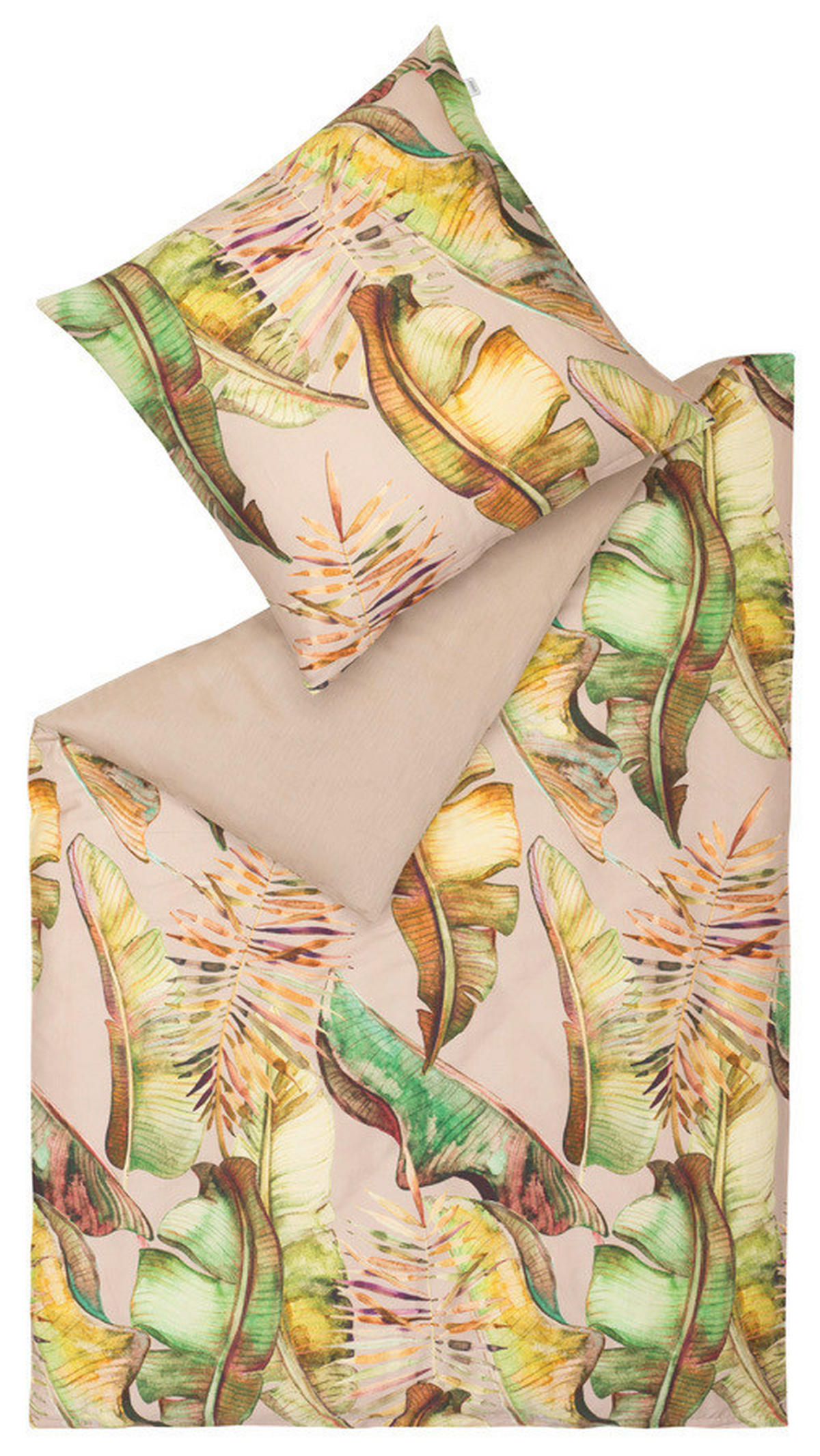 WENDEBETTWÄSCHE SW-JungleMood Satin 135/200 cm  - Sandfarben/Beige, Basics, Textil (135/200cm) - Schöner Wohnen