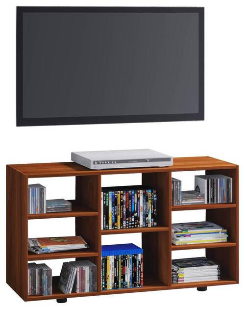 TV-BÄNK 114/60/40 cm  - nötfärg/svart, Modern, trämaterial/plast (114/60/40cm) - MID.YOU