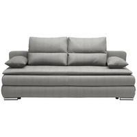 SCHLAFSOFA Webstoff Hellgrau  - Silberfarben/Hellgrau, KONVENTIONELL, Kunststoff/Textil (207/94/90cm) - Livetastic