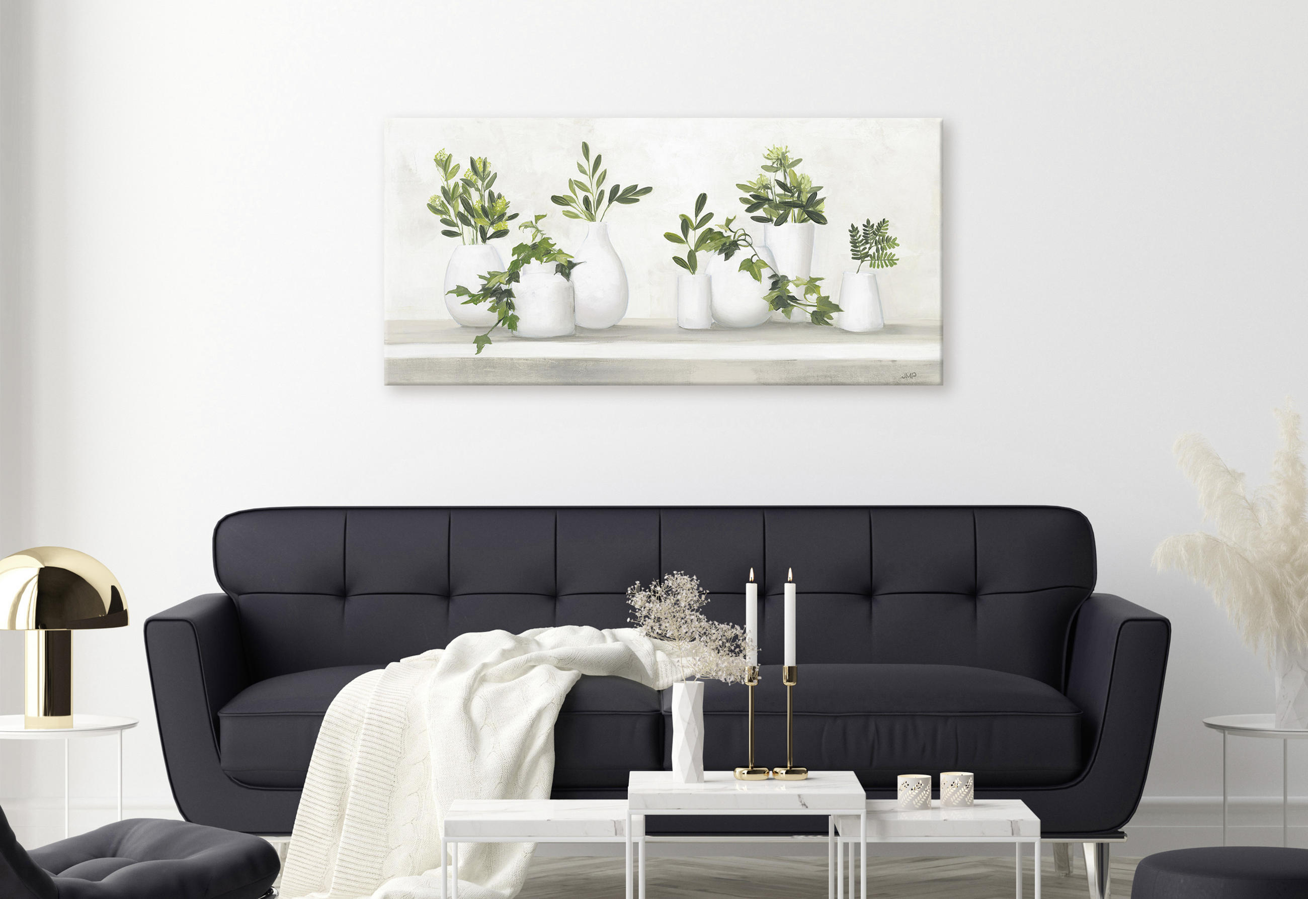 KEILRAHMENBILD Stillleben, Blumen 115/55 cm  - Multicolor, Natur, Holz/Papier (115/55cm)