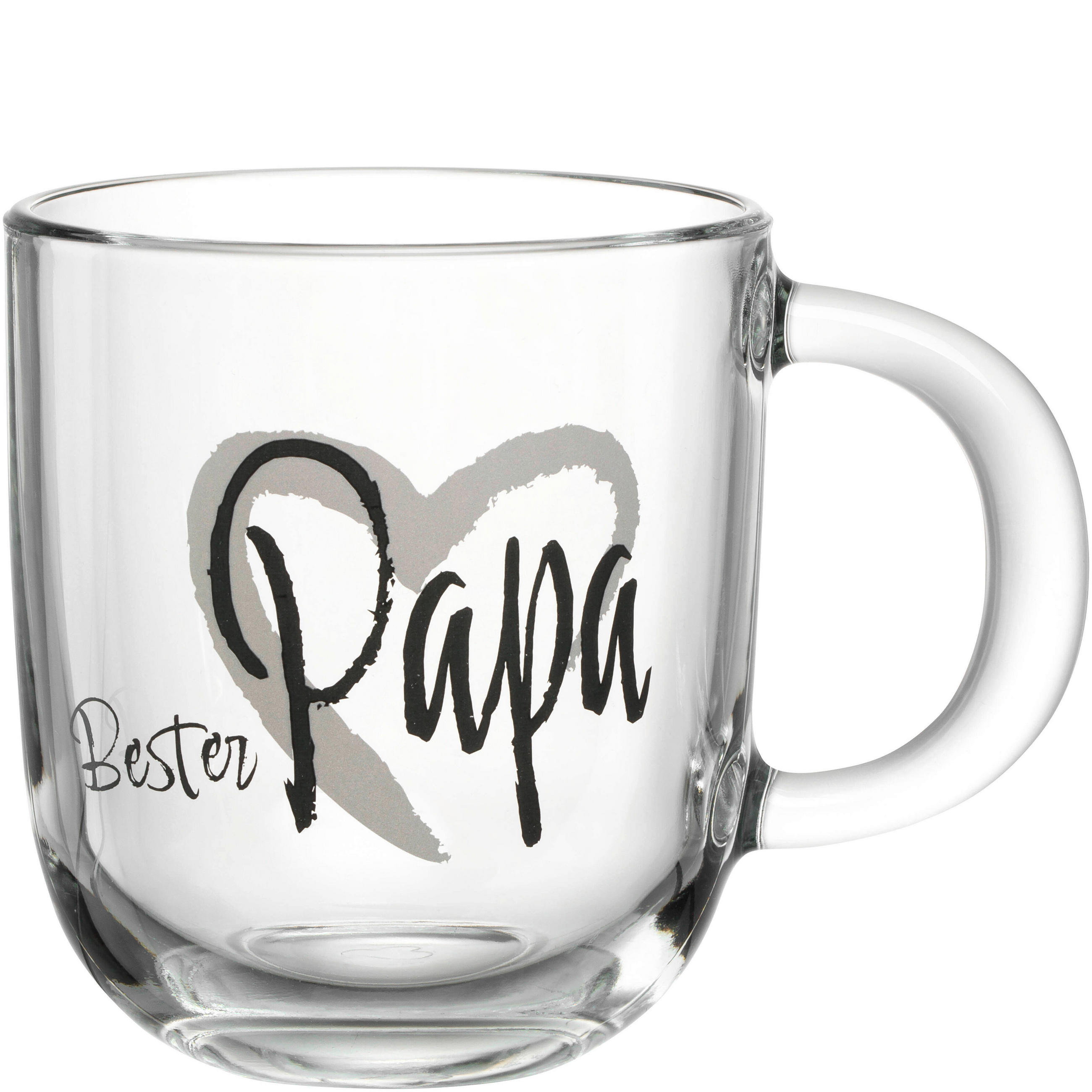 TASSE EMOZIONE   400 ml  - Transparent/Hellgrau, Basics, Glas (12,5/10,0/8,7cm) - Leonardo
