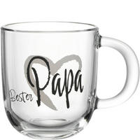 TASSE EMOZIONE   400 ml  - Transparent/Hellgrau, Basics, Glas (12,5/10,0/8,7cm) - Leonardo